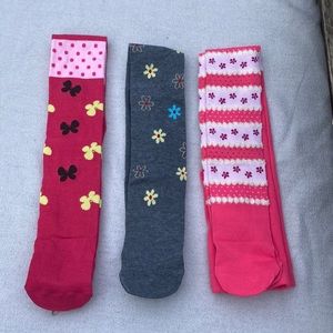 Girls Tights- thick and warm, 3 pair NWOT